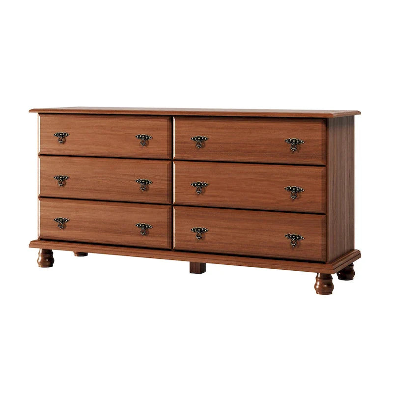 Palace Imports Traditional Kyle 6-Drawer Dresser in 100% Solid Wood with Optional Mirror 1
