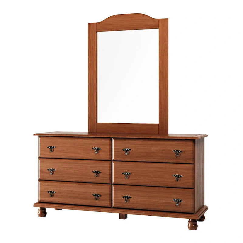 Palace Imports Traditional Kyle 6-Drawer Dresser in 100% Solid Wood with Optional Mirror 2