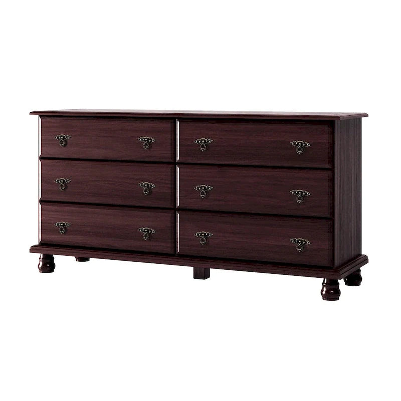 Palace Imports Traditional Kyle 6-Drawer Dresser in 100% Solid Wood with Optional Mirror 3