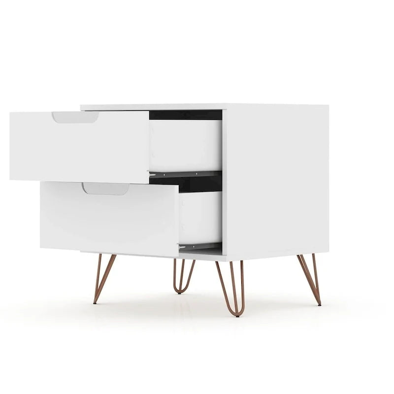 Bandene Mid-Century Modern Dresser and Nightstand Duo 1