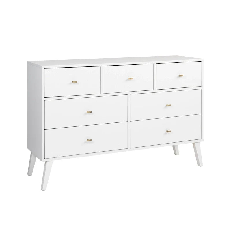 Prepac Milo 7-Drawer Dresser in Mid-Century Modern Style 17