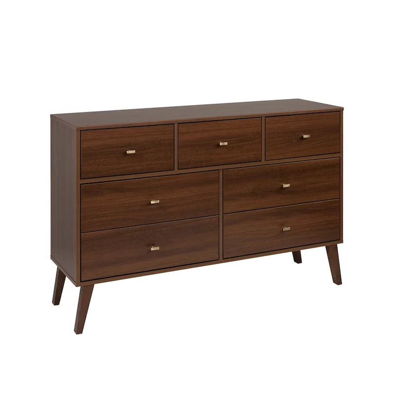 Prepac Milo 7-Drawer Dresser in Mid-Century Modern Style 15