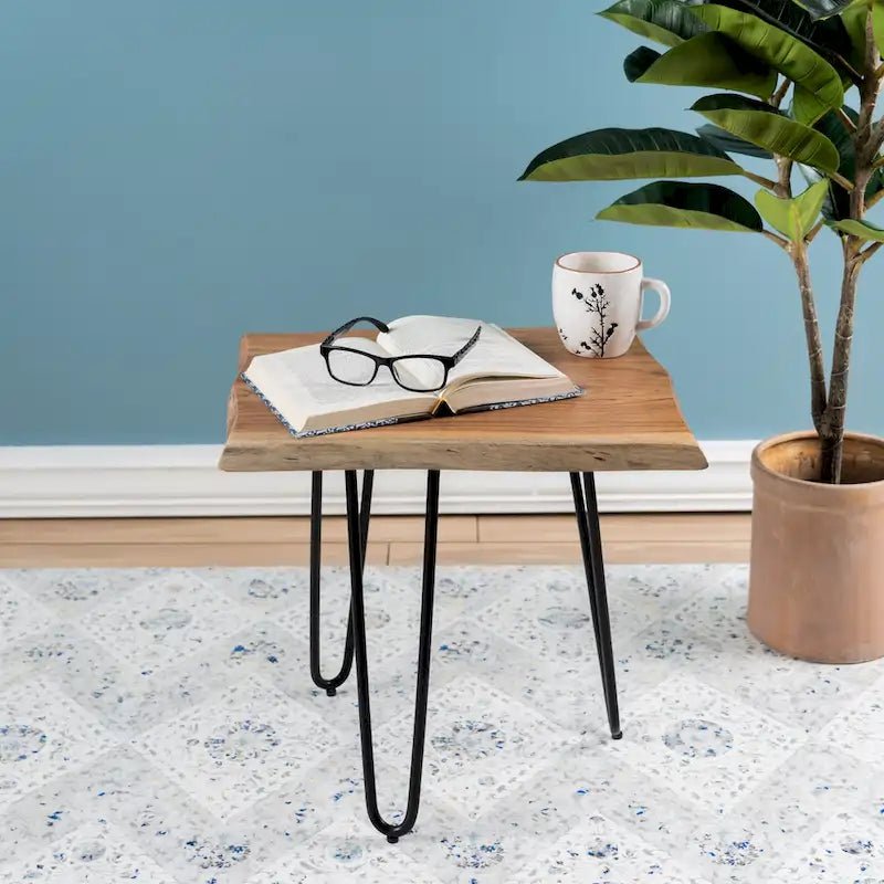Metal and Timber Stool 2