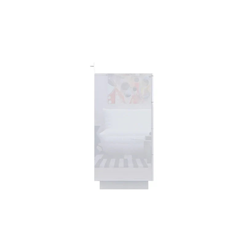 Light Dual Chest 8-Drawer Double Dresser with High Gloss Finish 2