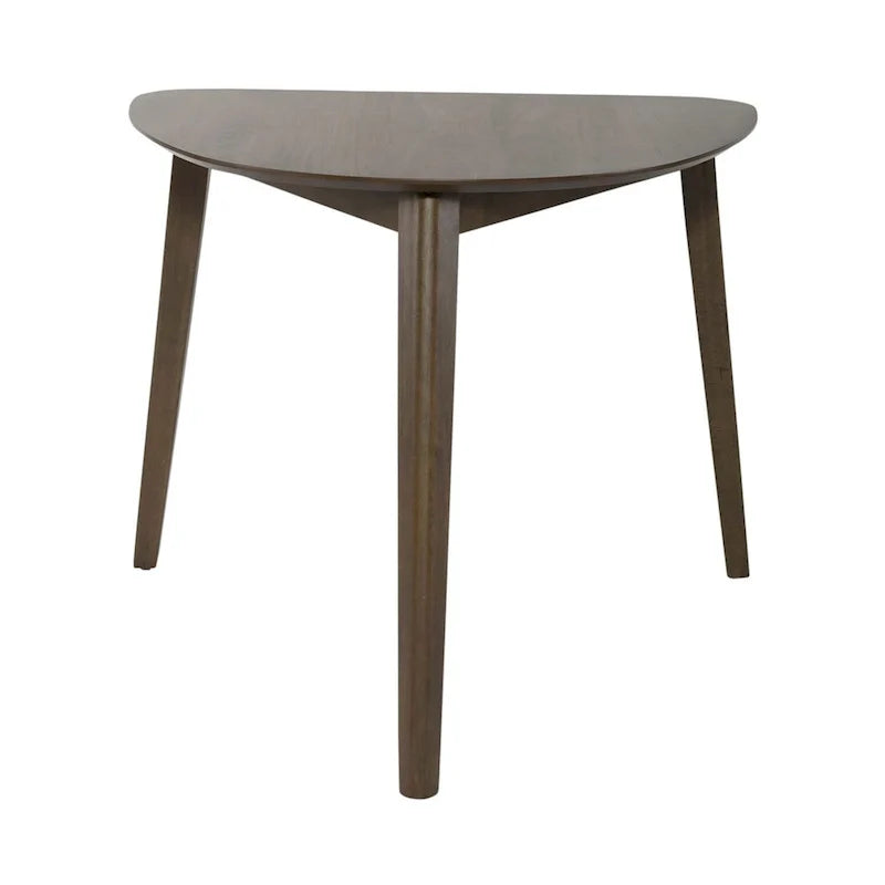 Satin Walnut Triangle Table by Space Savers 5