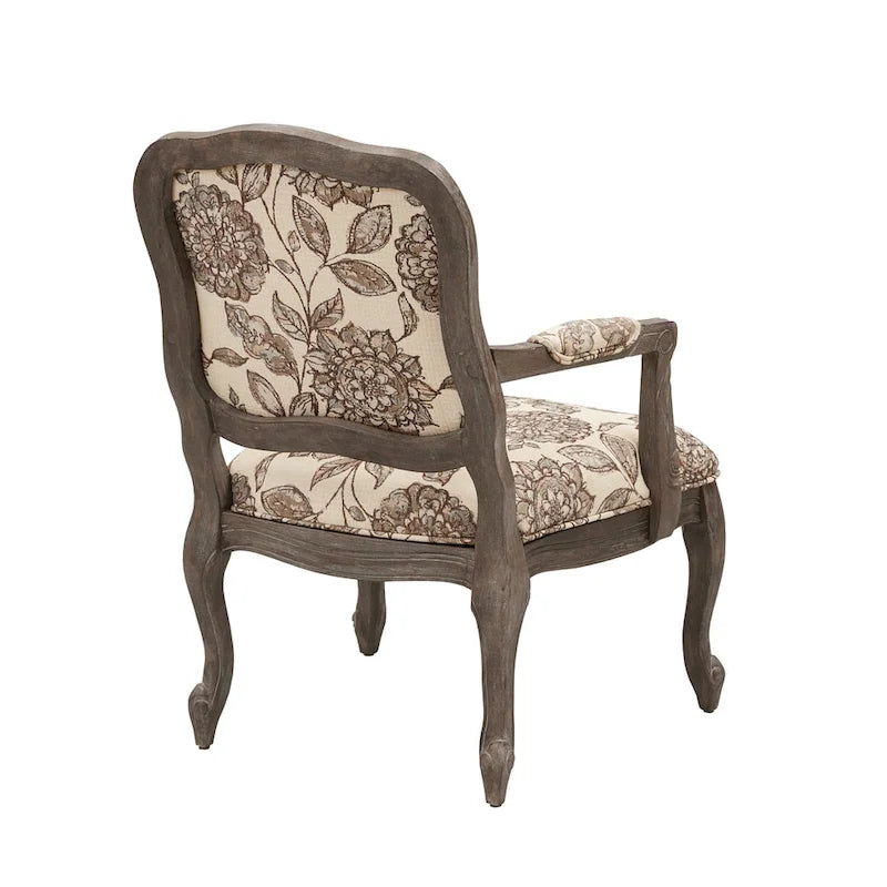 Madison Park Charlotte Camel Back Chair with Exposed Wood Frame 2