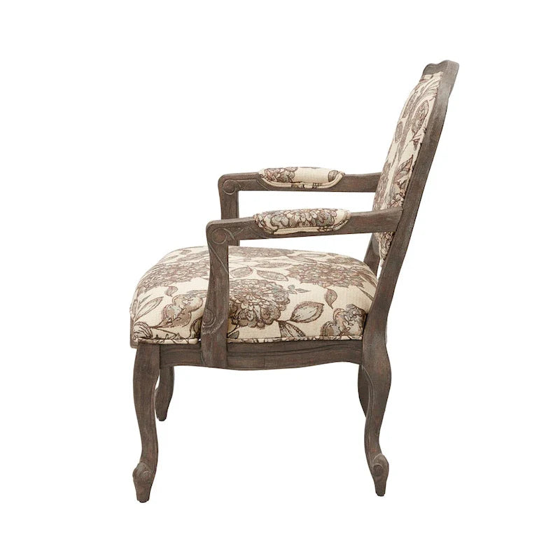 Madison Park Charlotte Camel Back Chair with Exposed Wood Frame 3