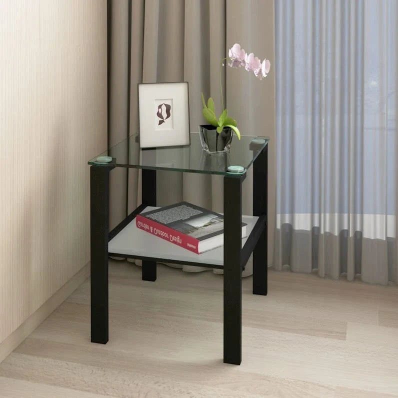 Two-Tier Glass Corner Table 3
