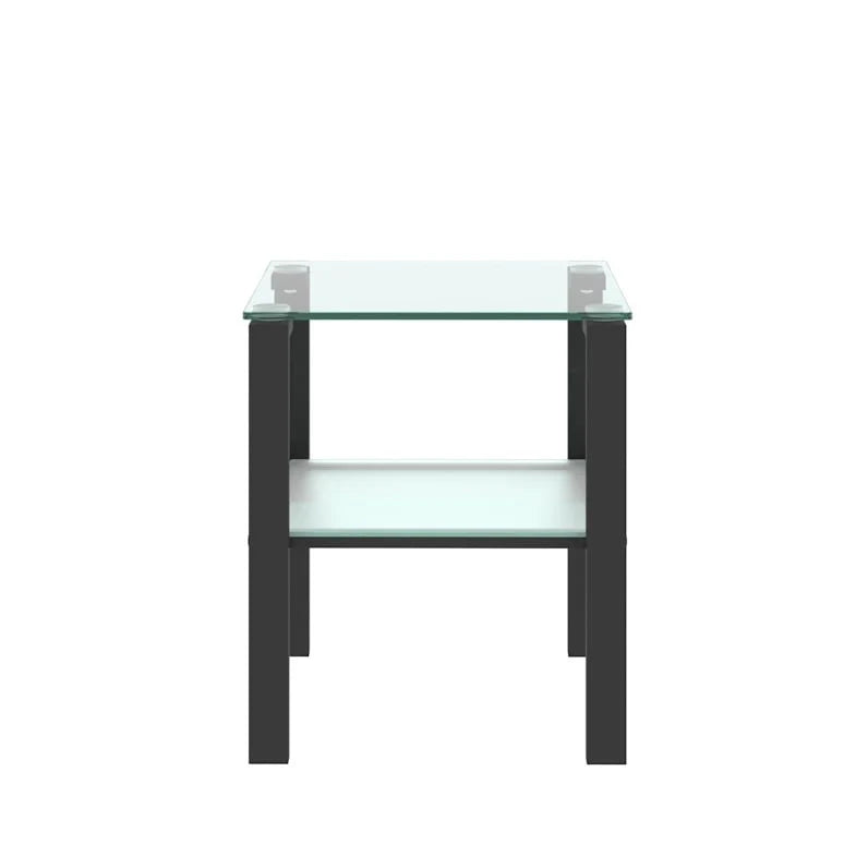 Two-Tier Glass Corner Table 7