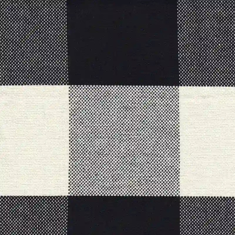 Set of 2 HomePop Black Plaid Parsons Dining Chairs 9