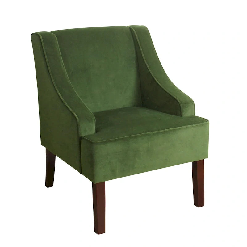 Porch & Den Lyric Velvet Swoop Arm Accent Chair" could be rewritten as "Lyric Velvet Swoop Arm Accent Chair by Porch & Den. 7
