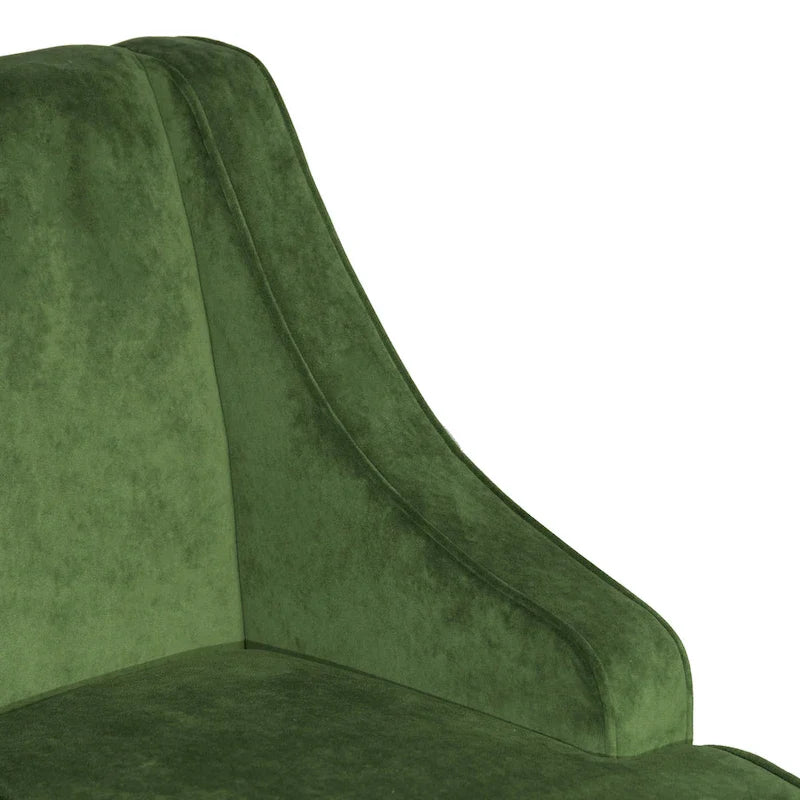 Porch & Den Lyric Velvet Swoop Arm Accent Chair" could be rewritten as "Lyric Velvet Swoop Arm Accent Chair by Porch & Den. 9