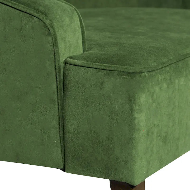Porch & Den Lyric Velvet Swoop Arm Accent Chair" could be rewritten as "Lyric Velvet Swoop Arm Accent Chair by Porch & Den. 10