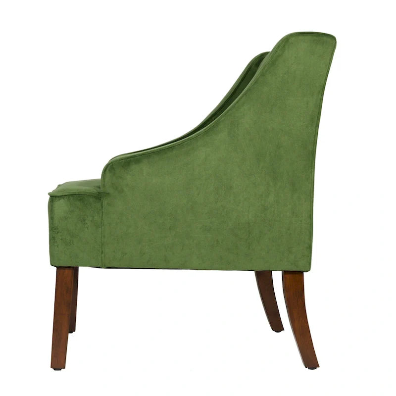 Porch & Den Lyric Velvet Swoop Arm Accent Chair" could be rewritten as "Lyric Velvet Swoop Arm Accent Chair by Porch & Den. 12