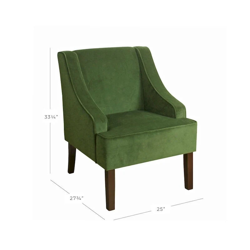 Porch & Den Lyric Velvet Swoop Arm Accent Chair" could be rewritten as "Lyric Velvet Swoop Arm Accent Chair by Porch & Den. 14