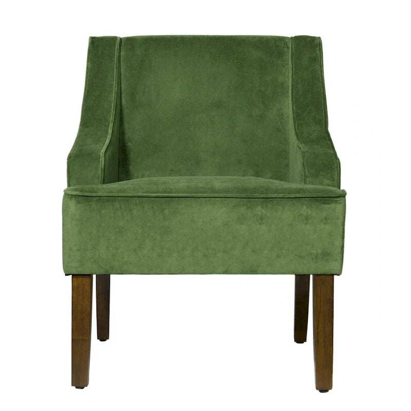Porch & Den Lyric Velvet Swoop Arm Accent Chair" could be rewritten as "Lyric Velvet Swoop Arm Accent Chair by Porch & Den. 18
