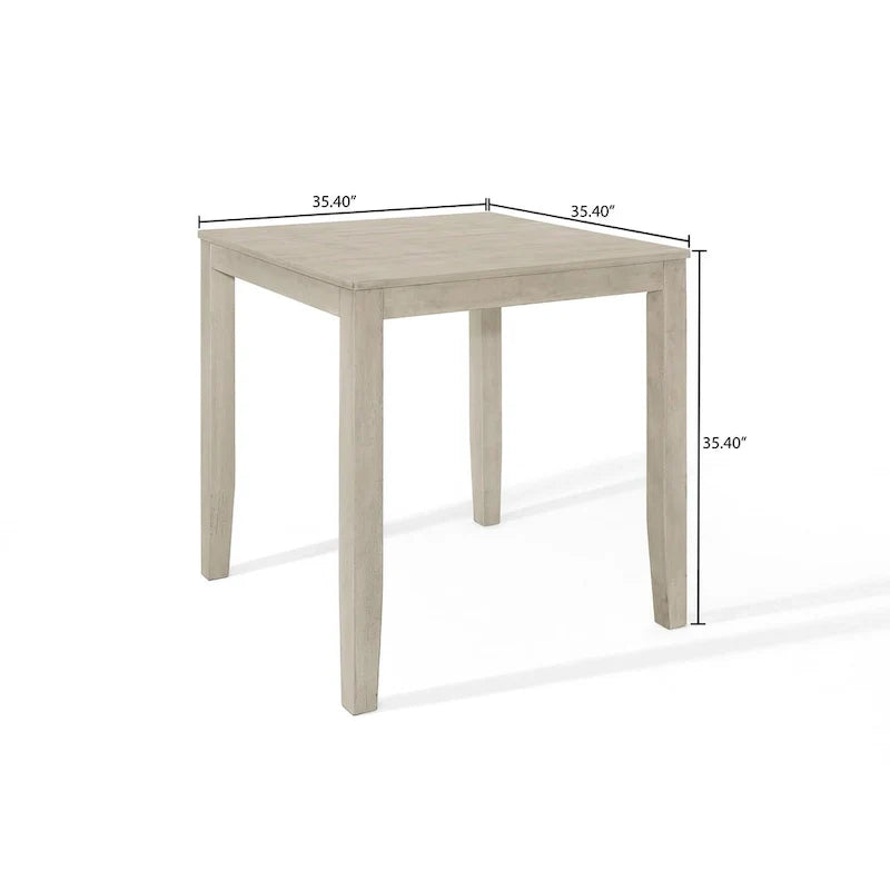 CraftPorch Modern Grey Counter Height Dining Table with Clean Lines 5