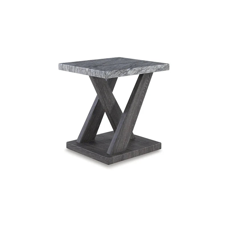 Signature Design by Ashley Bensonale Gray 3-Piece Table Set - Dimensions: 48W x 24D x 18H 5