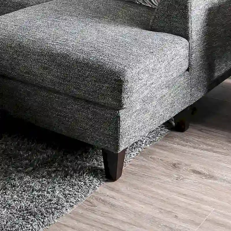 Lauf Contemporary Grey Fabric 4-Piece Modular Sectional by Furniture of America 3