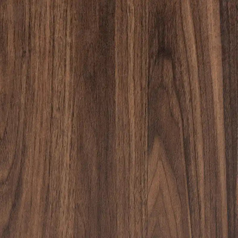 Sadia Contemporary Walnut Brown Wood and Black Metal 1-Drawer Side Table 8
