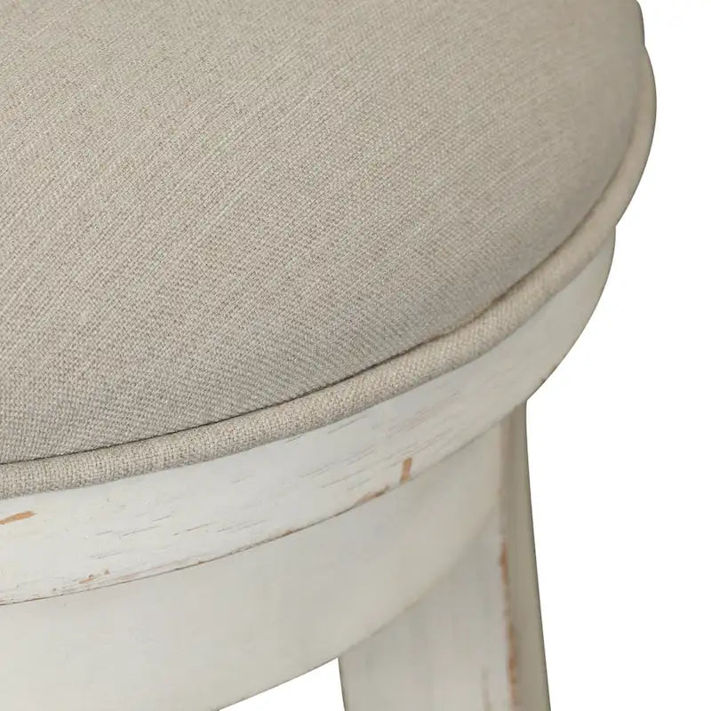 Distressed White 4-Piece Modern Farmhouse Flea Market Set 14