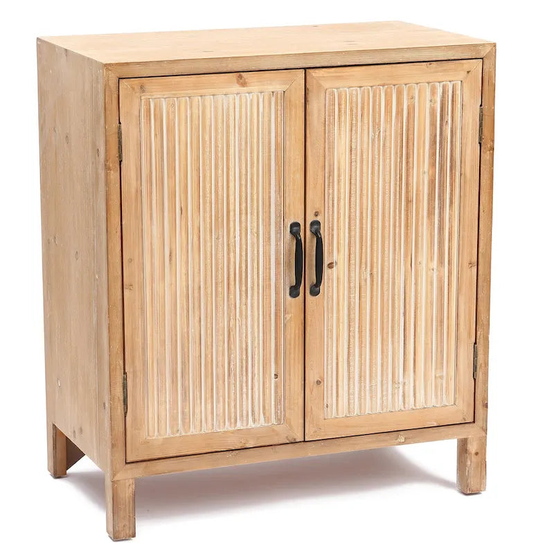 Farmhouse Style 2-Door Storage Cabinet with Shelves – Perfect for Living Room, Kitchen, or Entryway 4