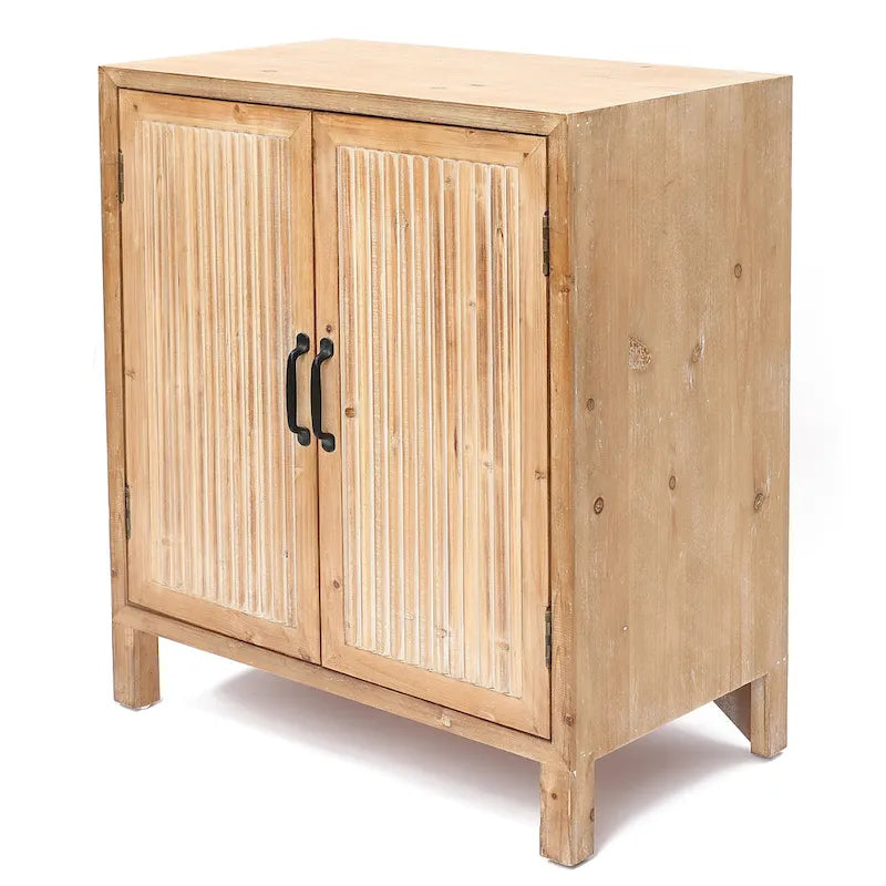 Farmhouse Style 2-Door Storage Cabinet with Shelves – Perfect for Living Room, Kitchen, or Entryway 5