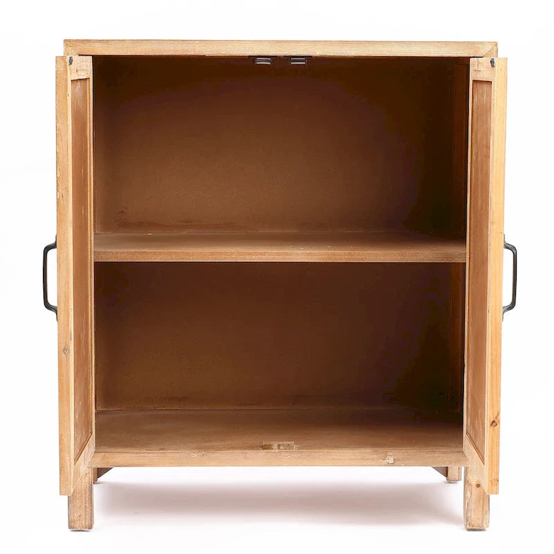 Farmhouse Style 2-Door Storage Cabinet with Shelves – Perfect for Living Room, Kitchen, or Entryway 6