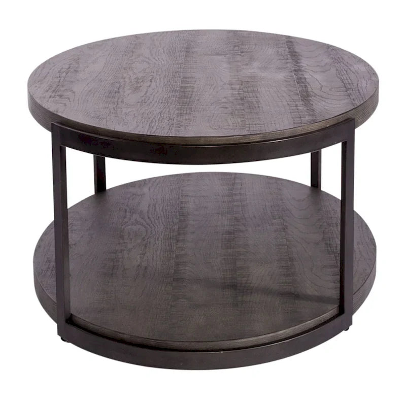 Contemporary Gauntlet Gray Oval Coffee Table 4