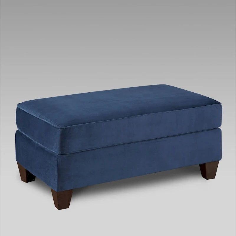 4 Piece Living Room Sofa Set with Ottoman and Upholstered Cushions 5