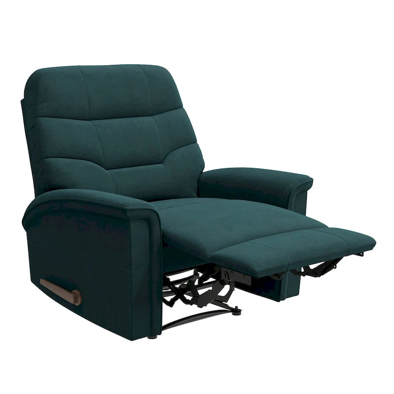 ProLounger Beck Space-Saving Medium Blue Microfiber Recliner 3