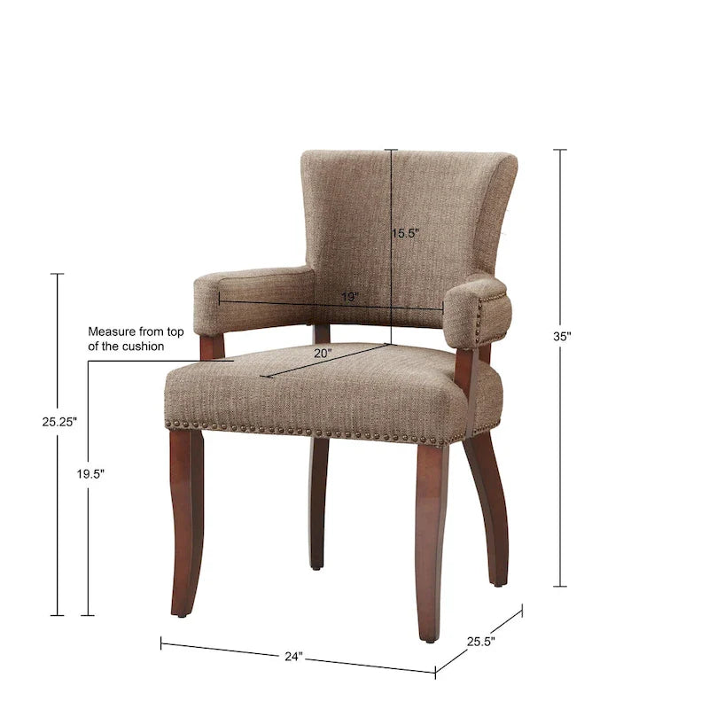 Dawson Arm Dining Chair by Madison Park 8