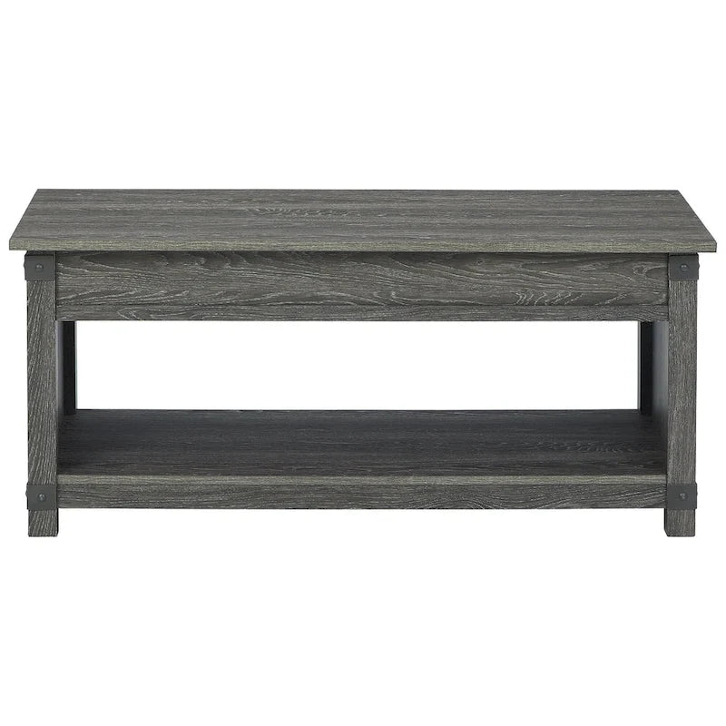 Freedan Rectangular Lift-Top Coffee Table - Dimensions: 44"W x 20"D x 19"H 3