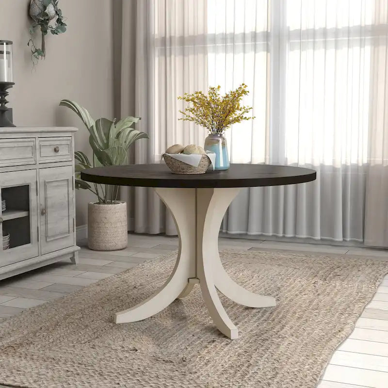 Joyfair Farmhouse 47-Inch White Wood Dining Table by Furniture of America 1