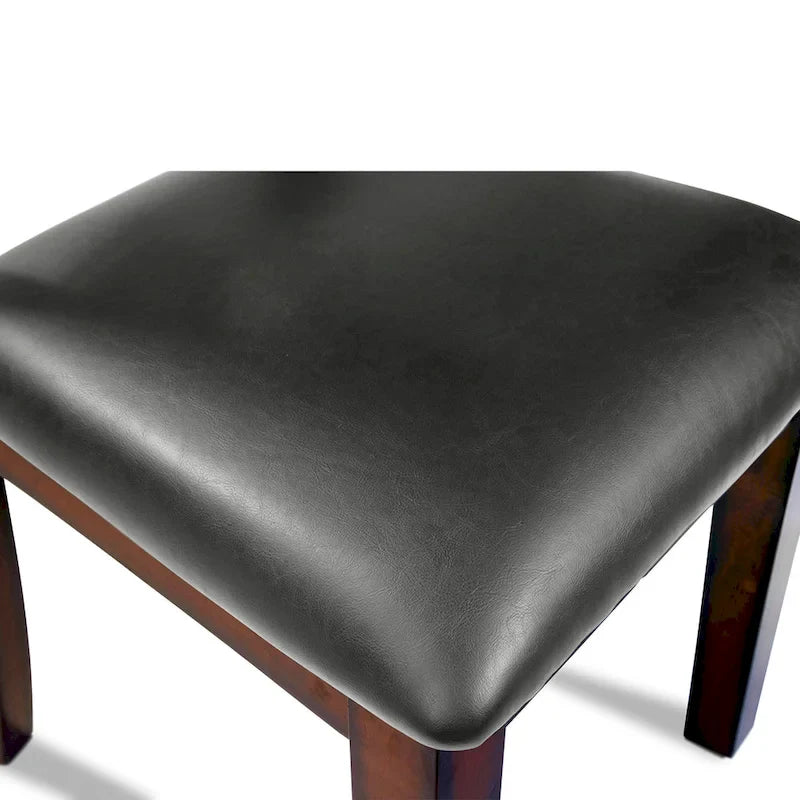 Set of 2 Paur Farmhouse Brown Wooden Dining Chairs by Furniture of America 5