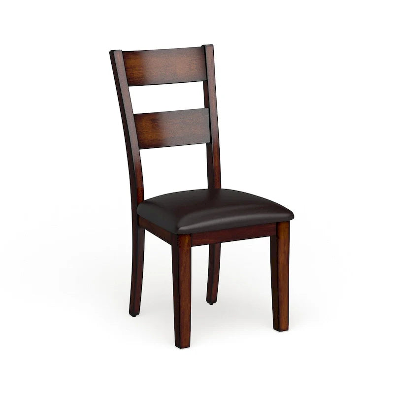 Set of 2 Paur Farmhouse Brown Wooden Dining Chairs by Furniture of America 6