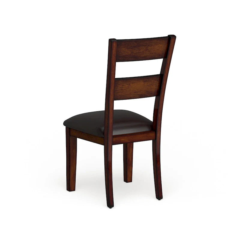 Set of 2 Paur Farmhouse Brown Wooden Dining Chairs by Furniture of America 9