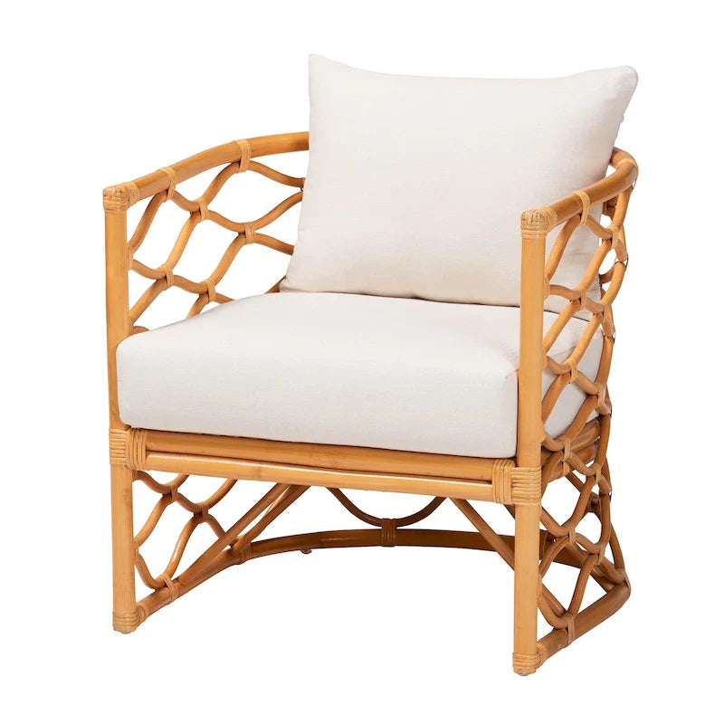 Acelynn Bohemian Honey Rattan Armchair 12