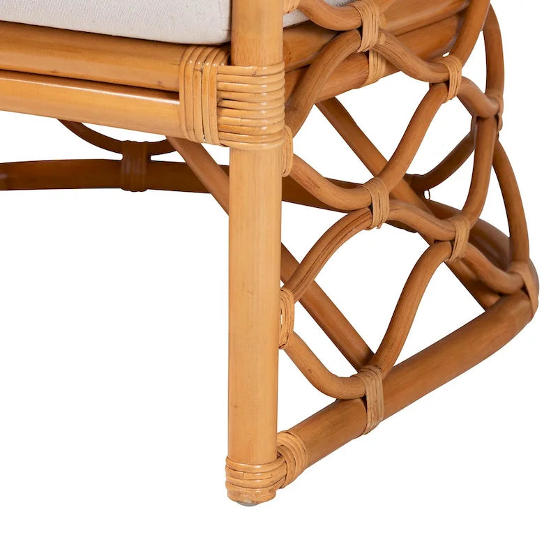 Acelynn Bohemian Honey Rattan Armchair 7