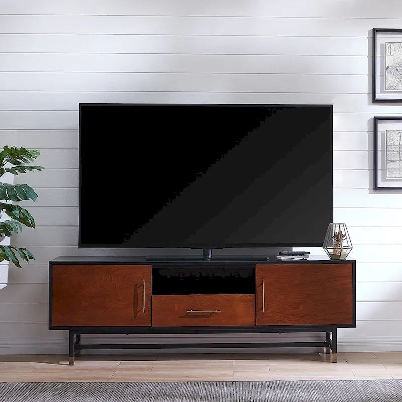 SEI Furniture Belize Mid-Century Modern TV Stand for TVs Up to 61 Inches 1