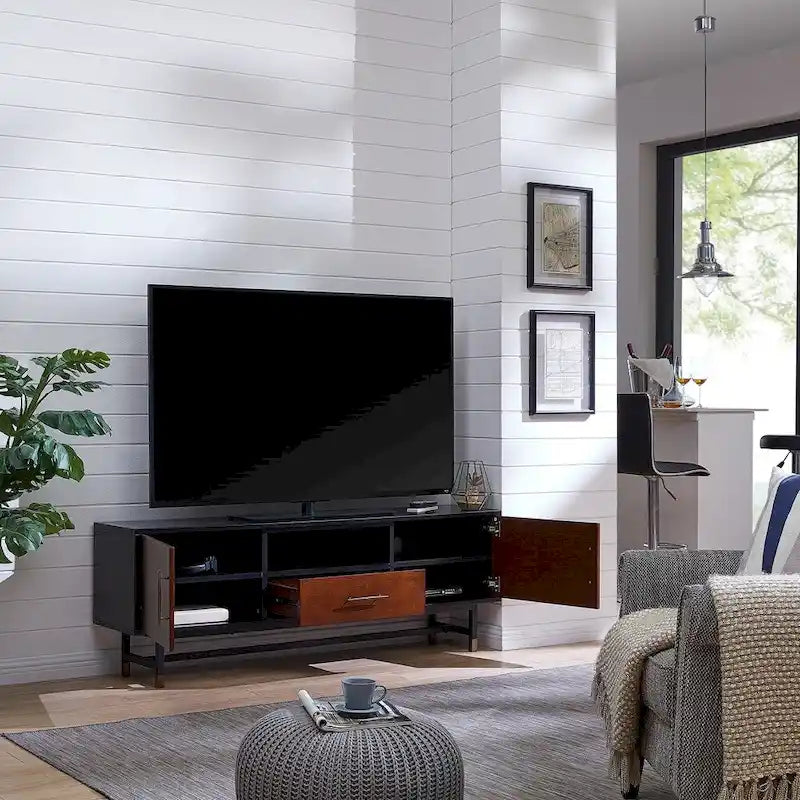 SEI Furniture Belize Mid-Century Modern TV Stand for TVs Up to 61 Inches 2