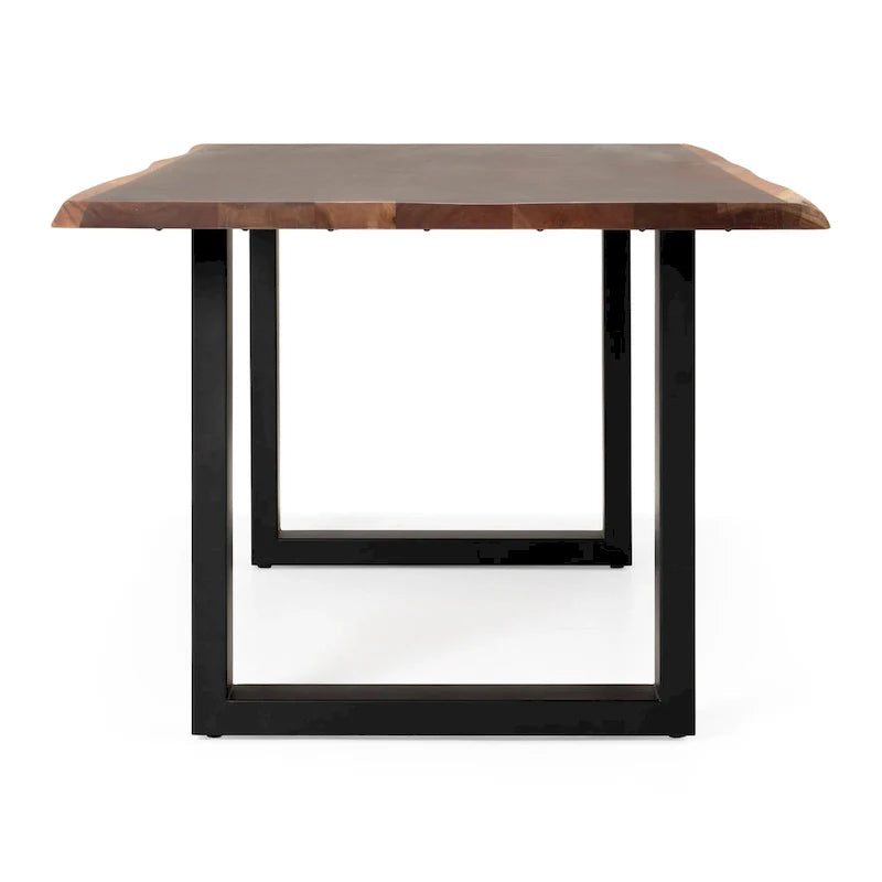 Modrest Taylor Contemporary Live Edge Wooden Dining Table 4
