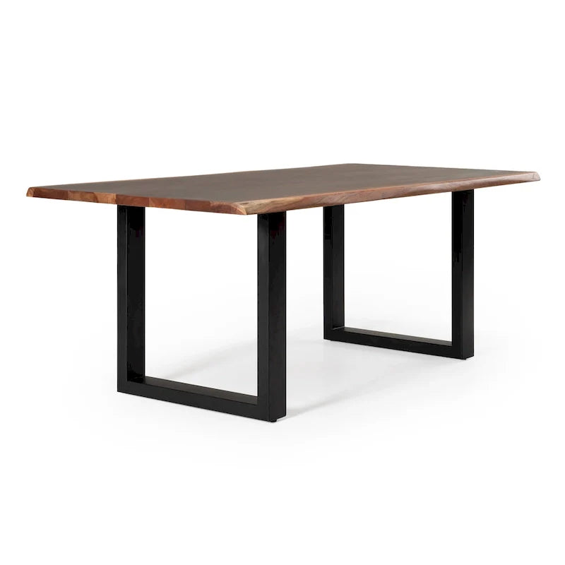 Modrest Taylor Contemporary Live Edge Wooden Dining Table 5