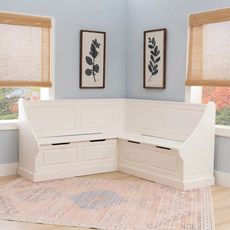 Josie White Corner Dining Nook 1