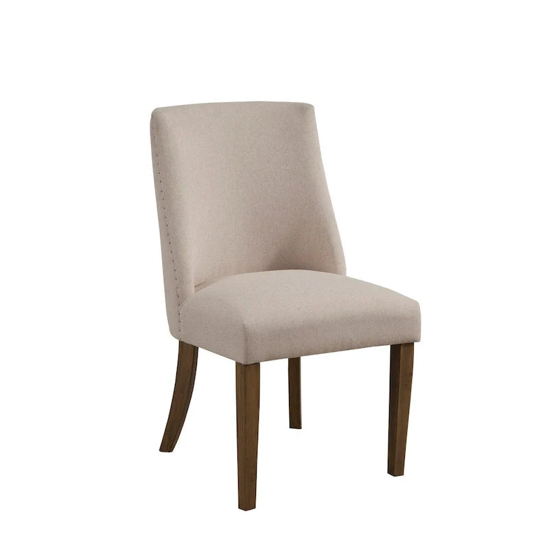 Alpine Furniture Kensington Pair of Upholstered Parson Chairs 1