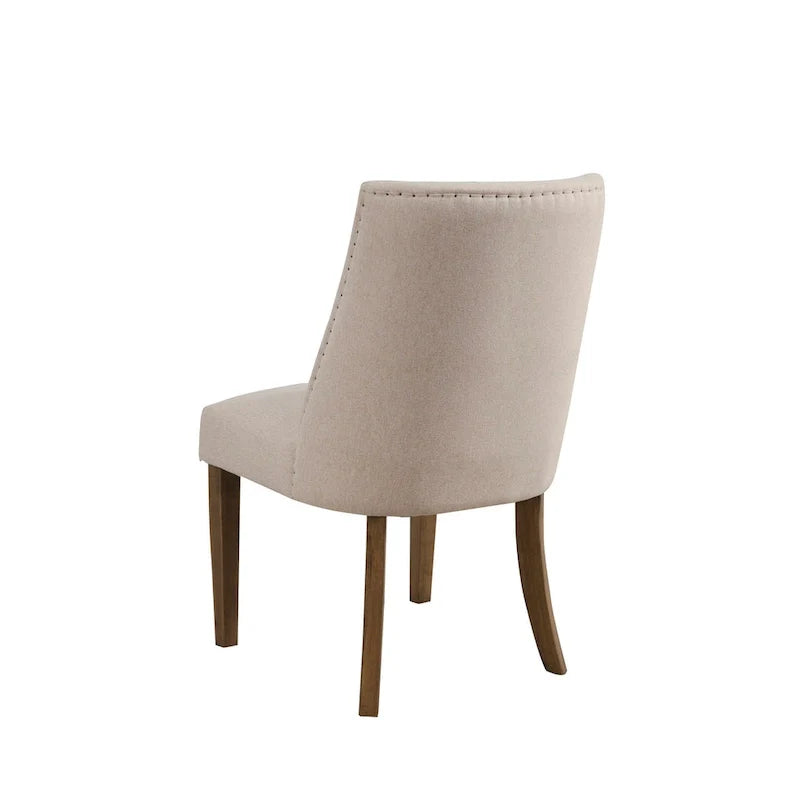 Alpine Furniture Kensington Pair of Upholstered Parson Chairs 2