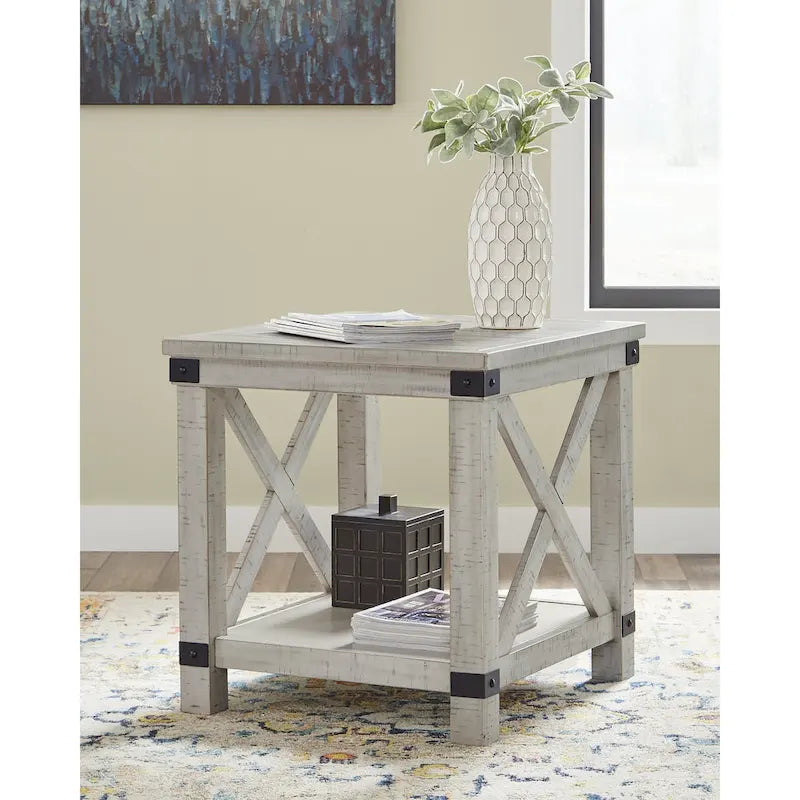 Signature Design by Ashley Carynhurst 24" x 26" Rectangular End Table - 25" Height 1