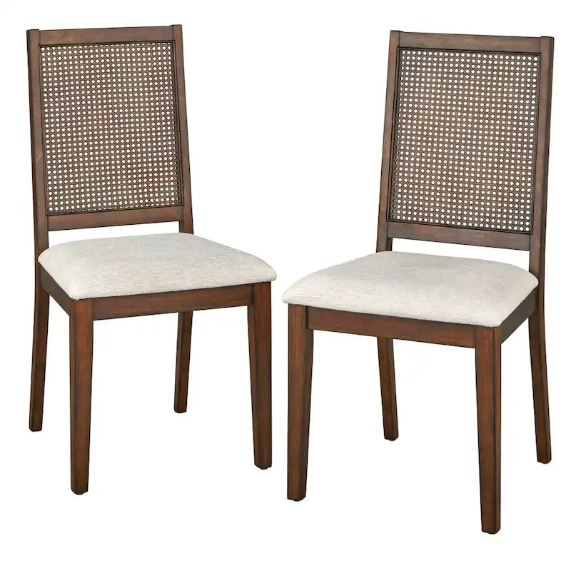 Set of 2 Westbury Solid Wood Cane Dining Chairs by Simple Living 2