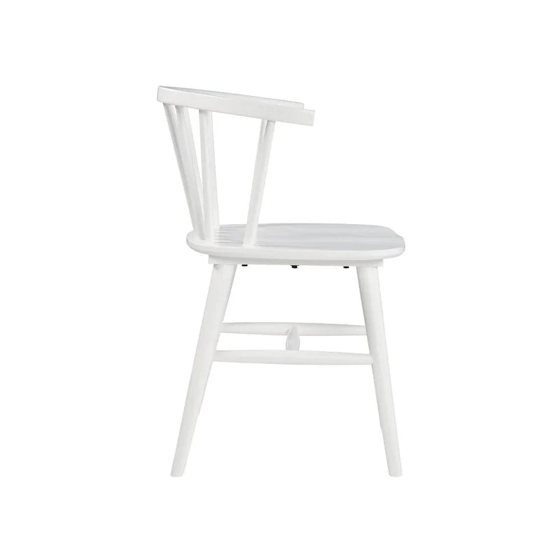 Signature Design by Ashley Grannen White Solid Wood Dining Chair Set (2 Chairs) - Dimensions: 22W x 21D x 30H 4
