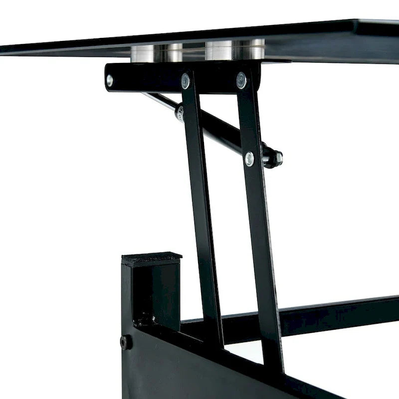 Black Glass Lift-Top Coffee Table 6